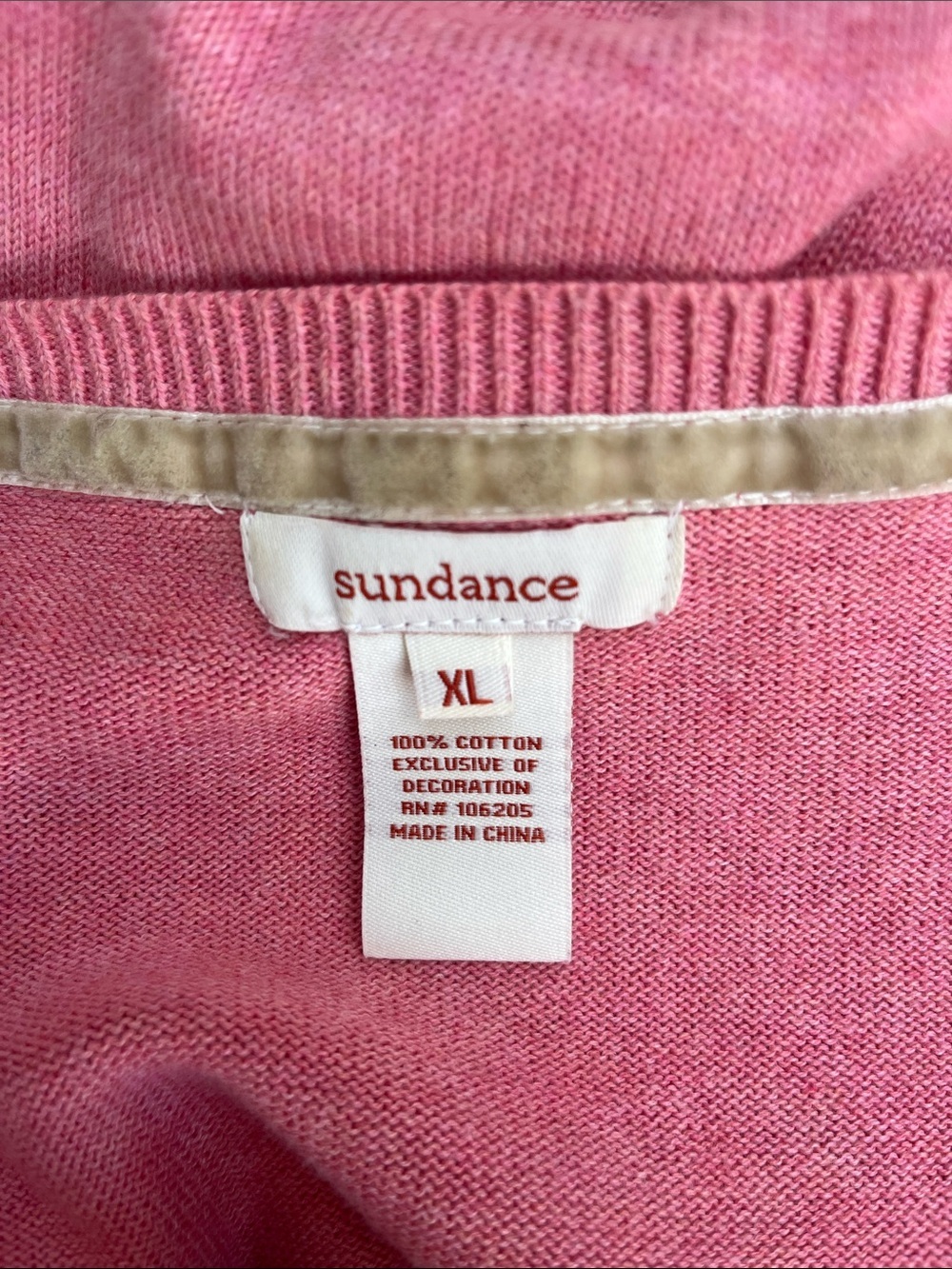 Sundance 100% Cotton Pink Embroidered Floral Button-Front Cardigan XL - Picture 3 of 9
